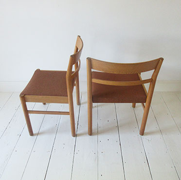 Oak & Fabric Dining Chairs