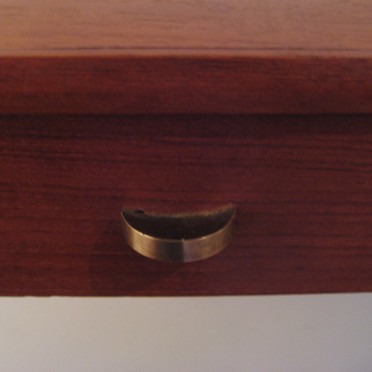 Danish Teak Two Drawer Shelf