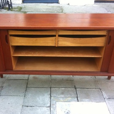 Teak Four-Door Sideboard